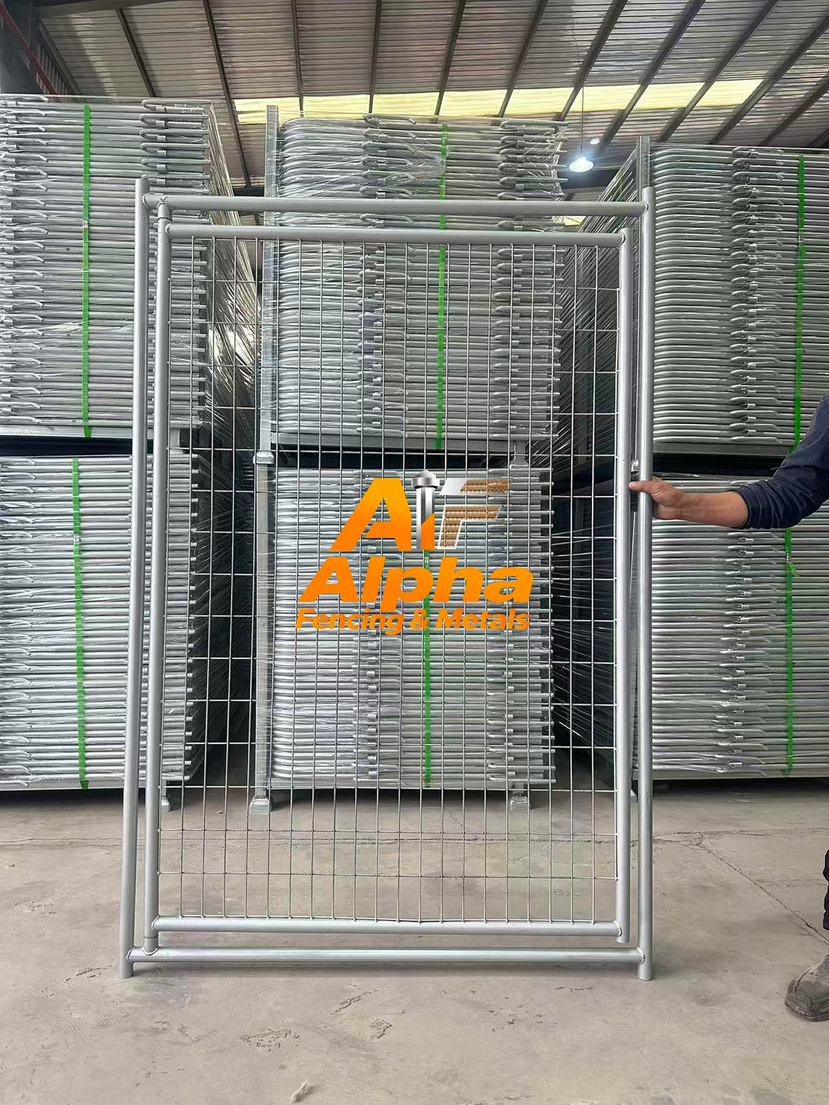 Heavy-Duty Pet Enclosure Gate 1.2m ×1.8m
