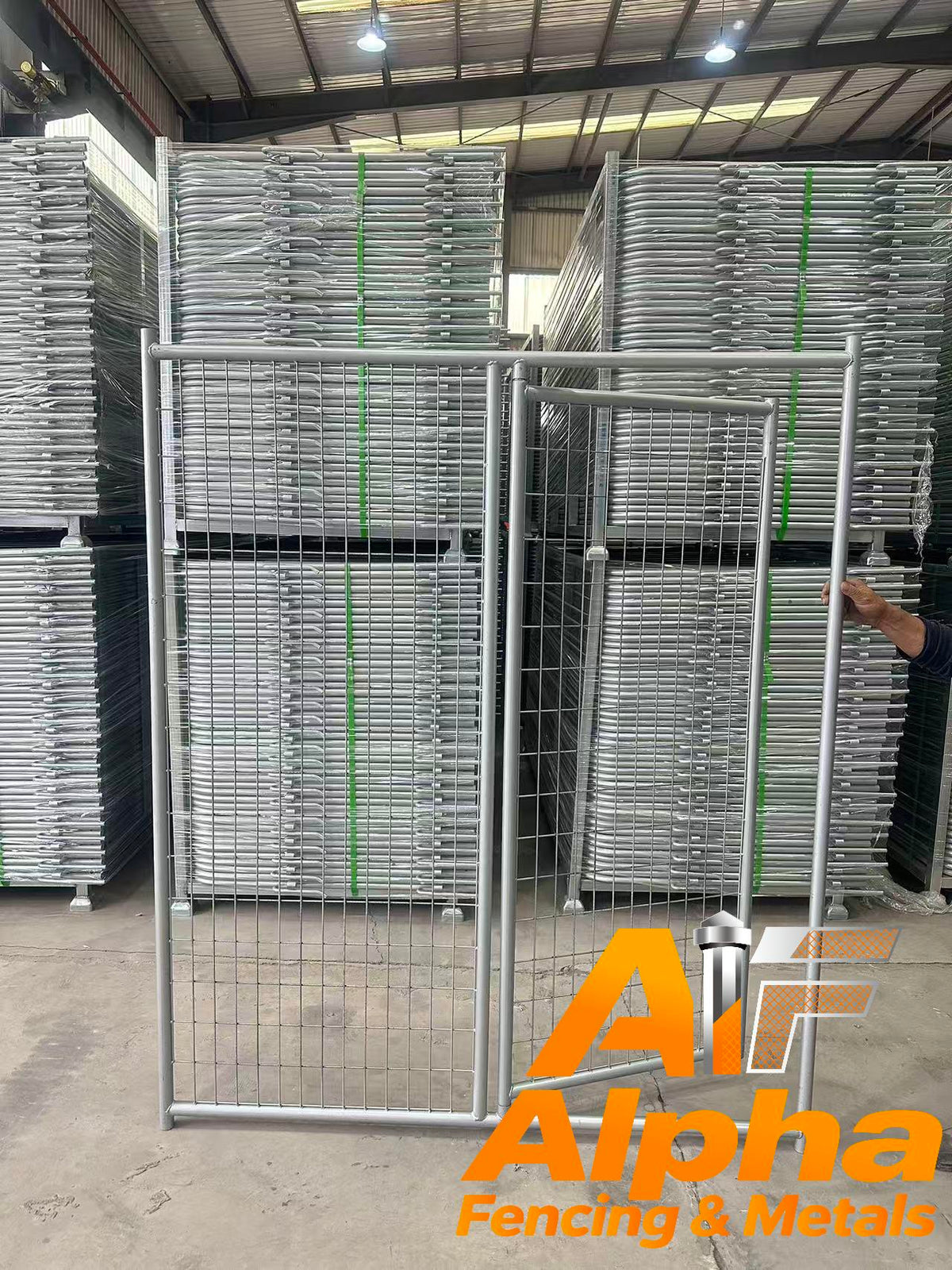 Heavy-Duty Pet Enclosure Gate 1.5m ×1.8m