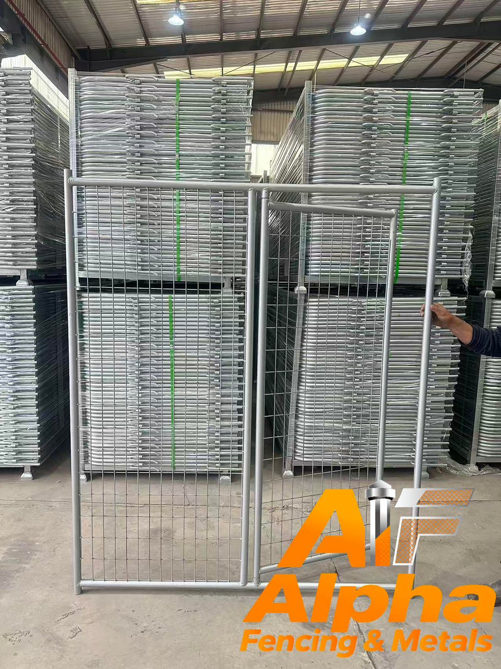 Heavy-Duty Pet Enclosure Gate 1.5m ×1.8m