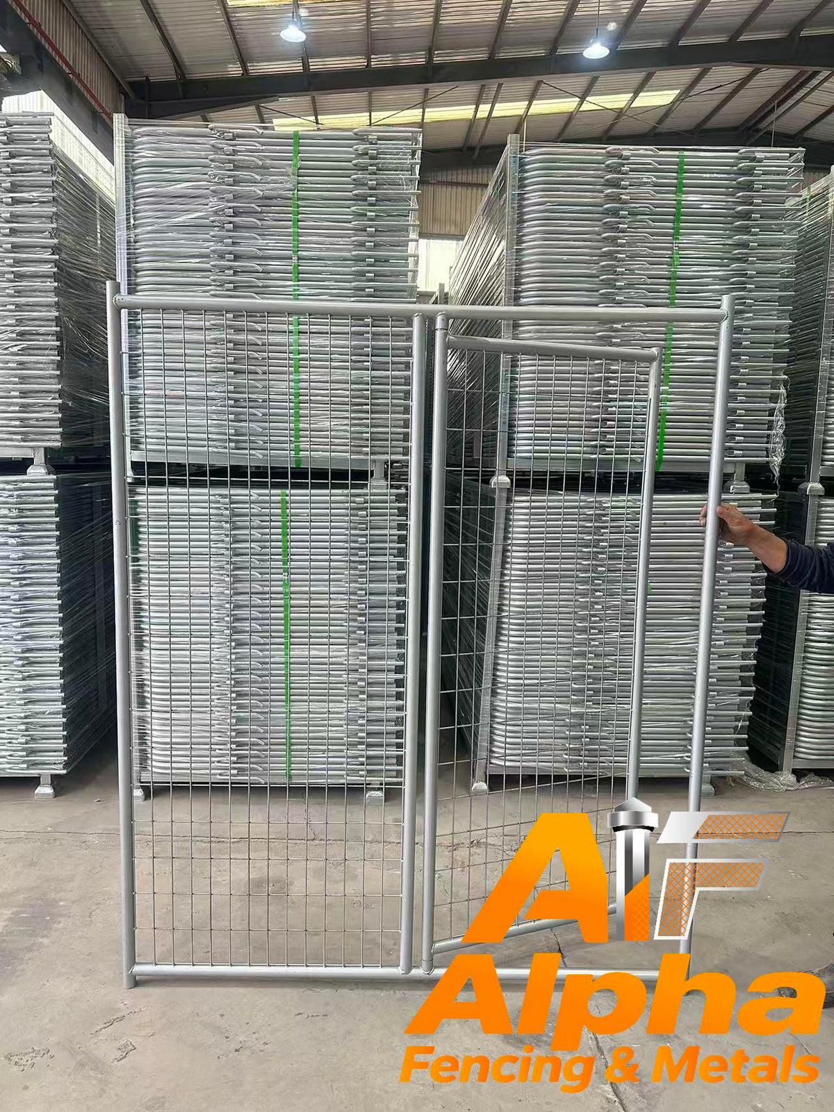 Heavy-Duty Pet Enclosure Gate 1.5m ×1.8m