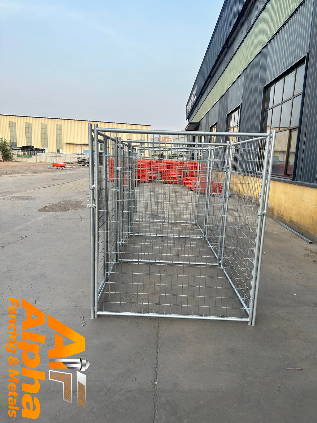 Heavy-Duty Galvanised 3 Bays Dog Enclosure – 4.5m x 1.5m | Adelaide