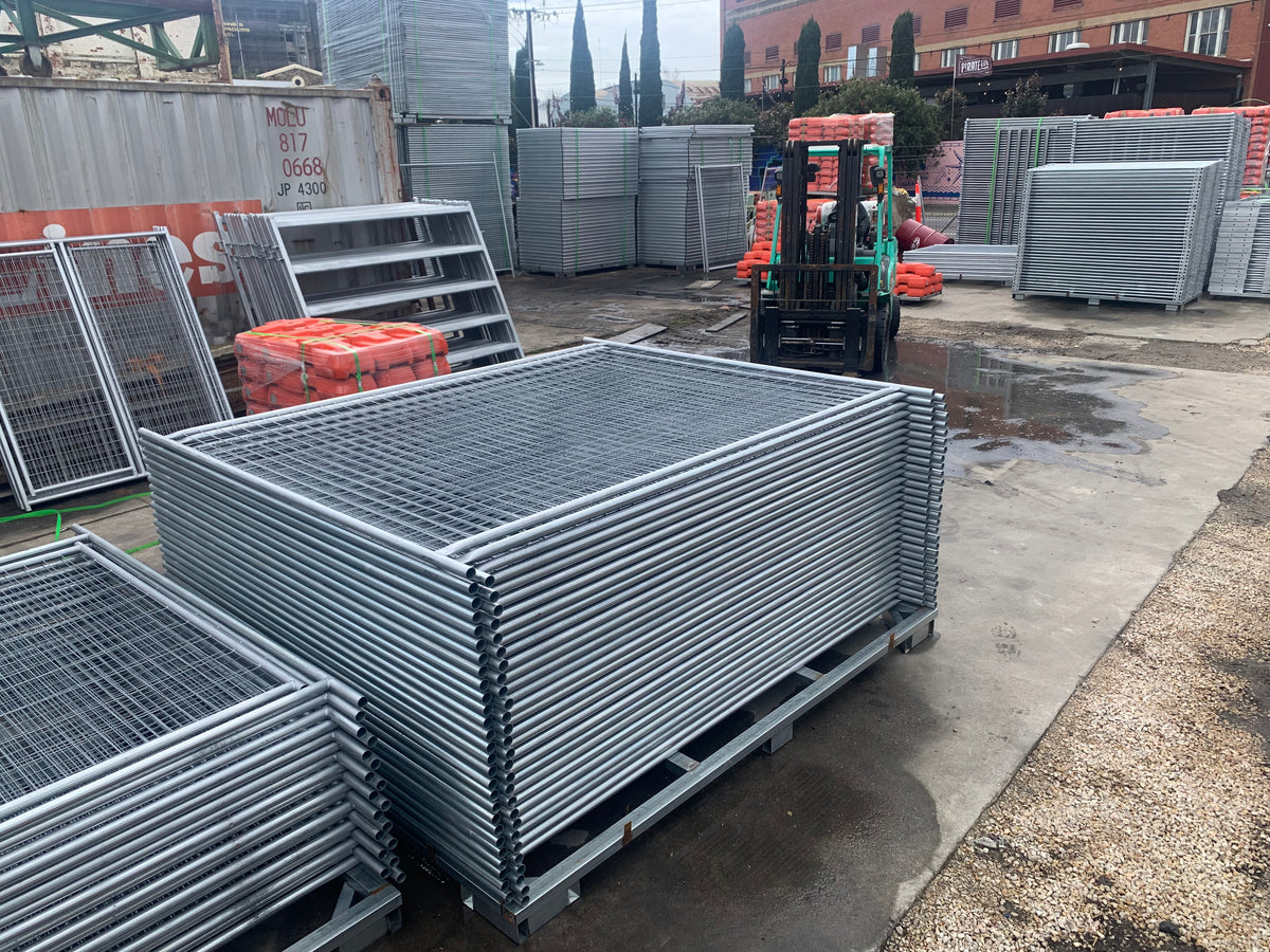 150m Pack Light-Duty Temporary Fence Panels Adelaide – 63 Sets of 2.4m x 2.1m Panels