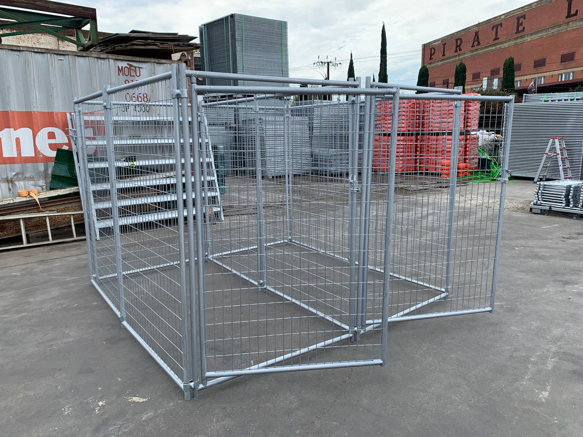 2 Bays Heavy-Duty Galvanised Dog Enclosure – 2.4m x 2.4m – $592 Inc GST