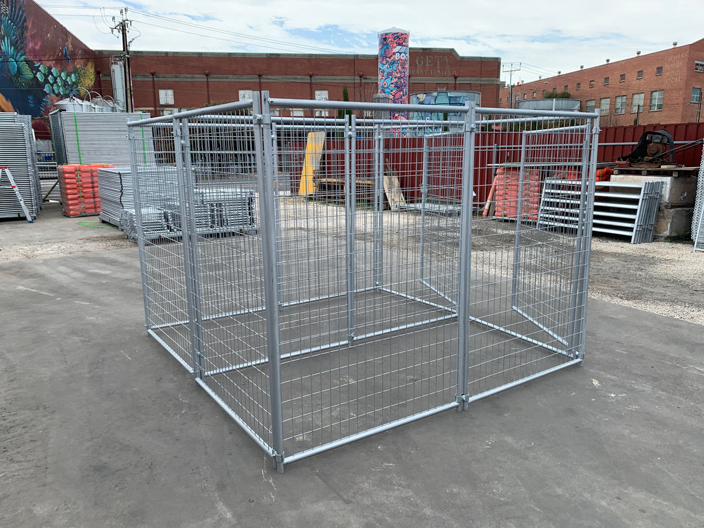 2 Bays Heavy-Duty Galvanised Dog Enclosure – 2.4m x 2.4m – $592 Inc GST