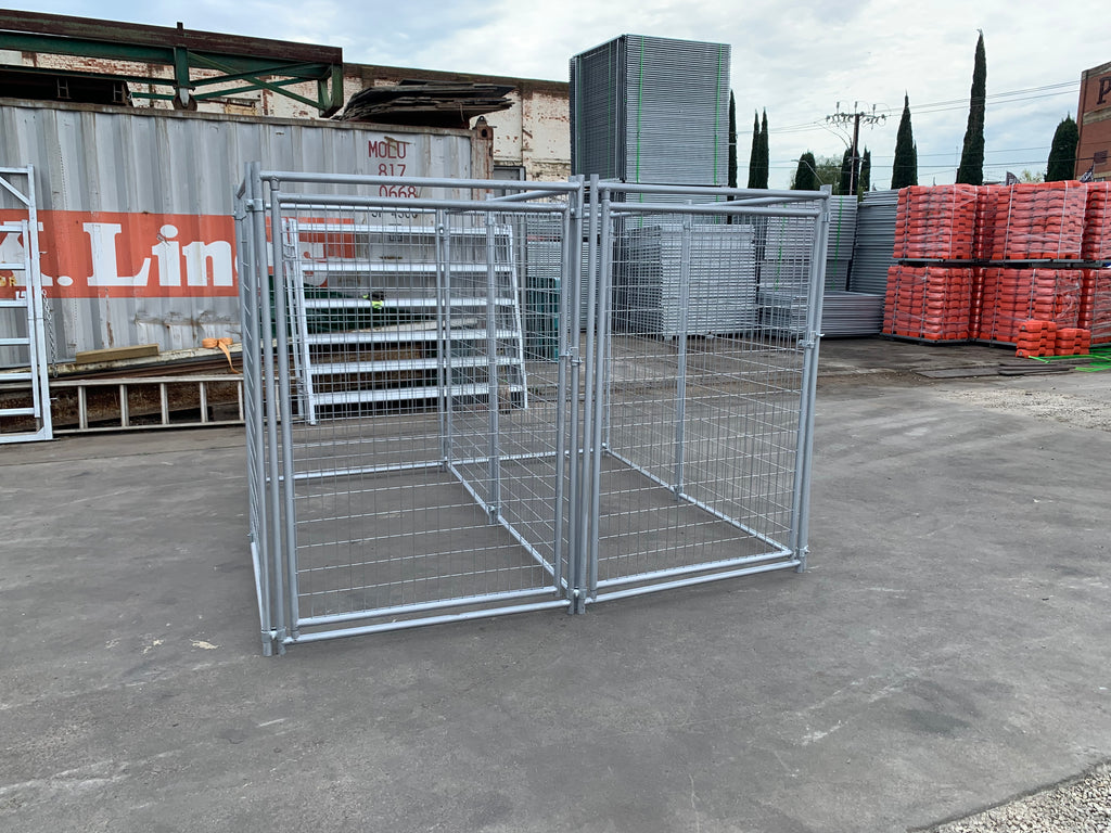 2 Bays Heavy-Duty Galvanised Dog Enclosure – 2.4m x 2.4m – $592 Inc GST
