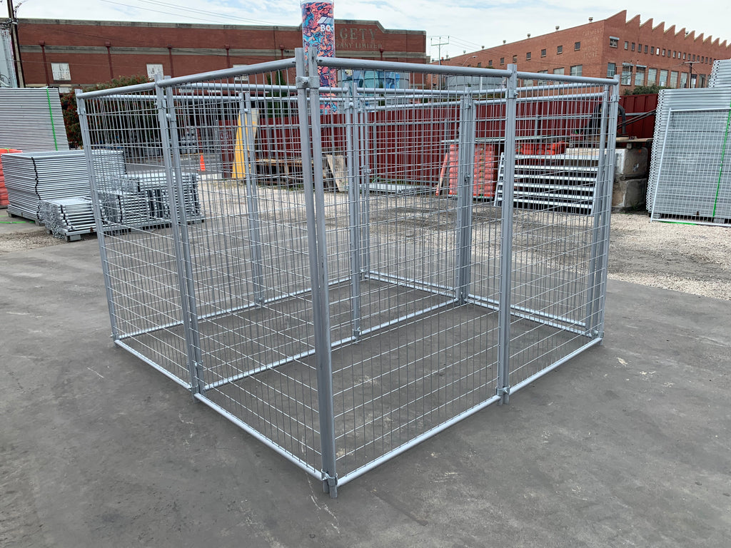 2 Bays Heavy-Duty Galvanised Dog Enclosure – 2.4m x 2.4m – $592 Inc GST