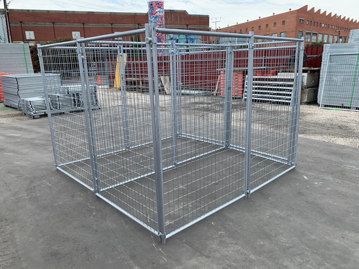 2 Bays Heavy-Duty Galvanised Dog Enclosure – 2.4m x 2.4m – $592 Inc GST