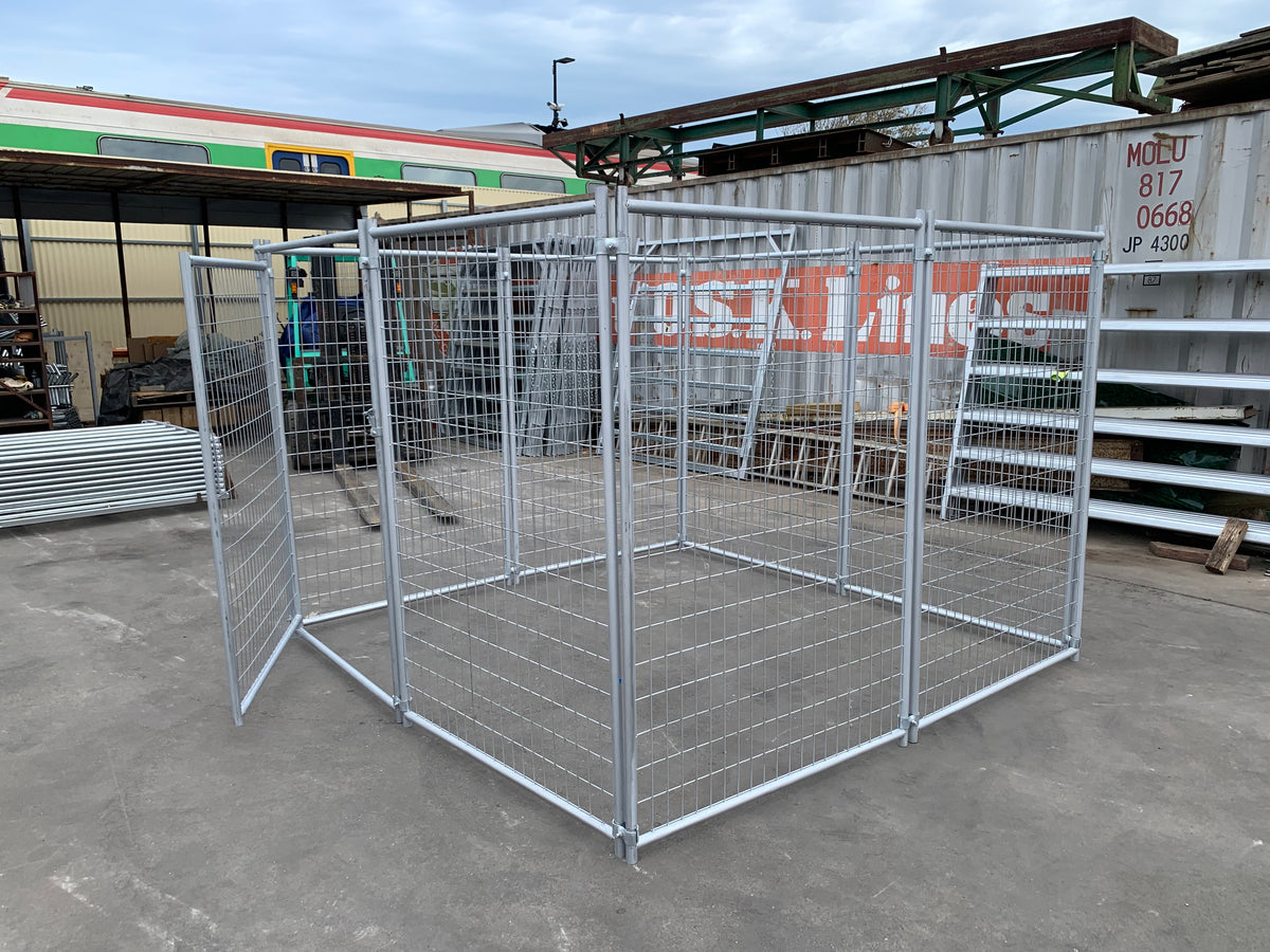 Heavy-Duty Galvanised Dog Enclosure – 2.4m x 2.4m | Adelaide