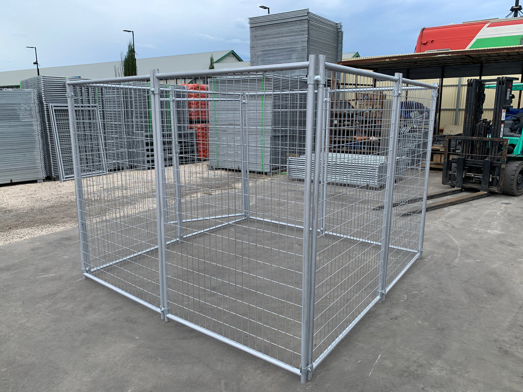 Heavy-Duty Galvanised Dog Enclosure – 2.4m x 2.4m | Adelaide