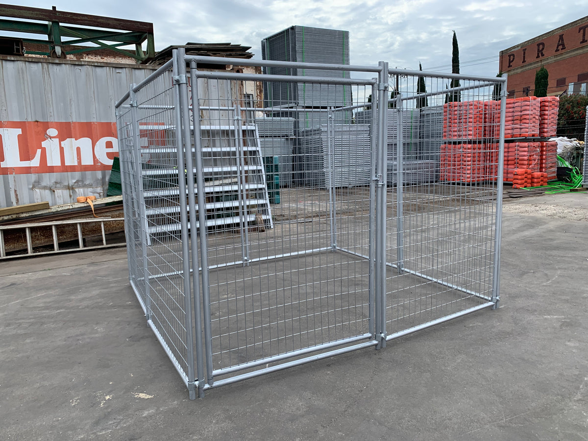 Heavy-Duty Galvanised Dog Enclosure – 2.4m x 2.4m | Adelaide