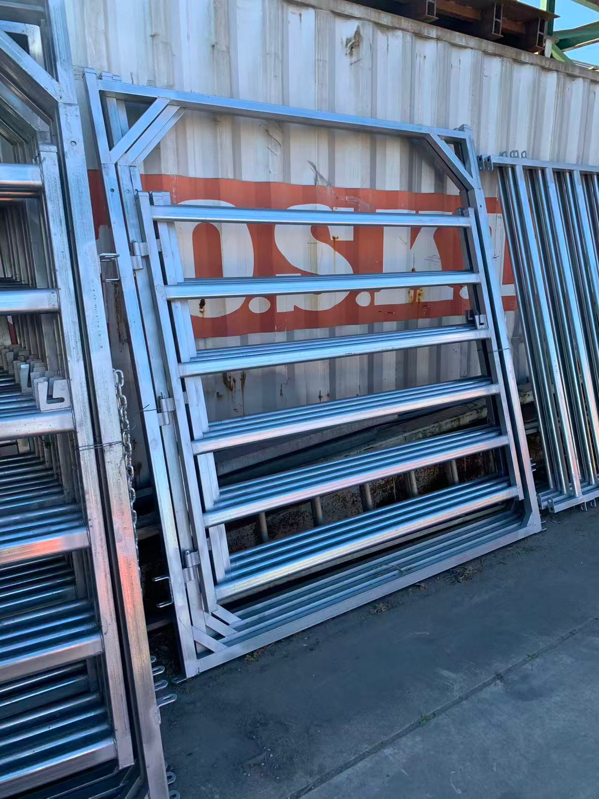 Heavily Galvanised Cattle Yard Gate
