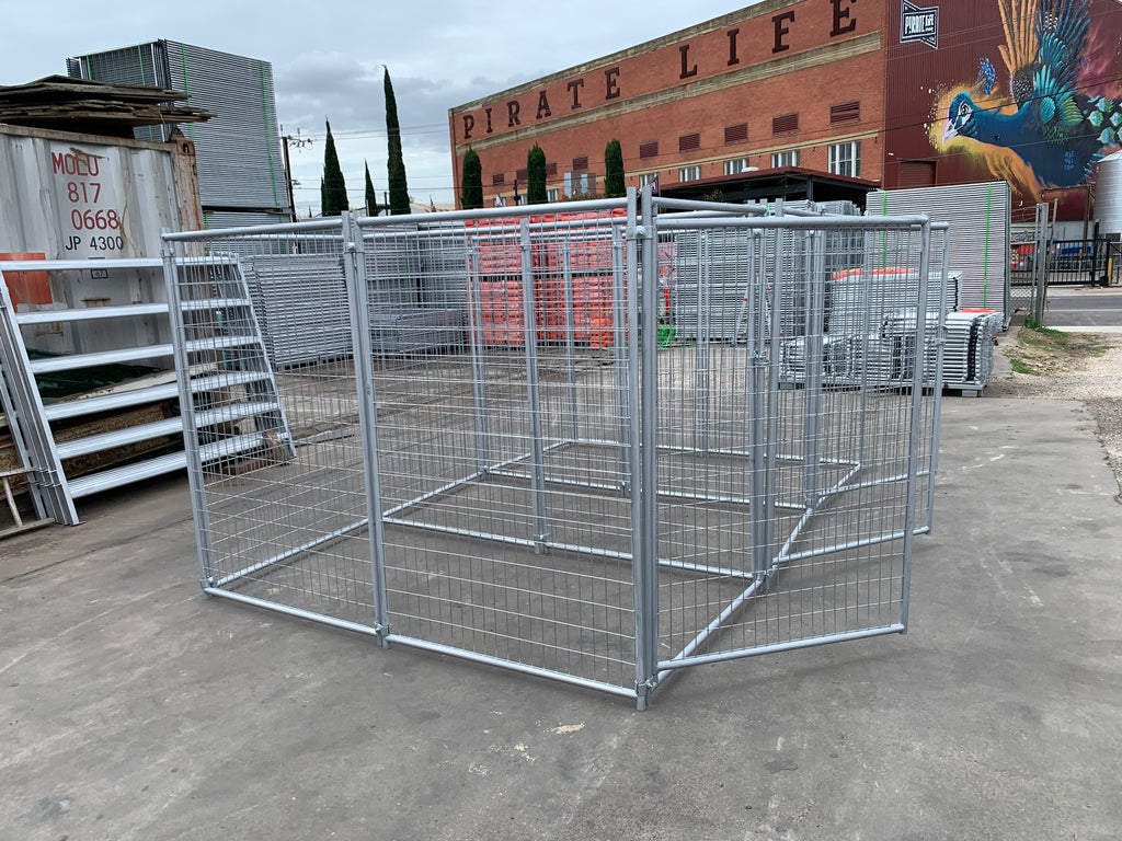 3 Bays Heavy-Duty Galvanised Dog Enclosure – 3.6m x 2.4m | Adelaide
