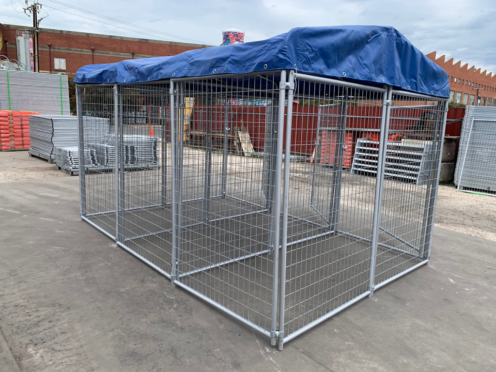 3 Bays Heavy-Duty Galvanised Dog Enclosure – 3.6m x 2.4m Fully Roofed | Adelaide
