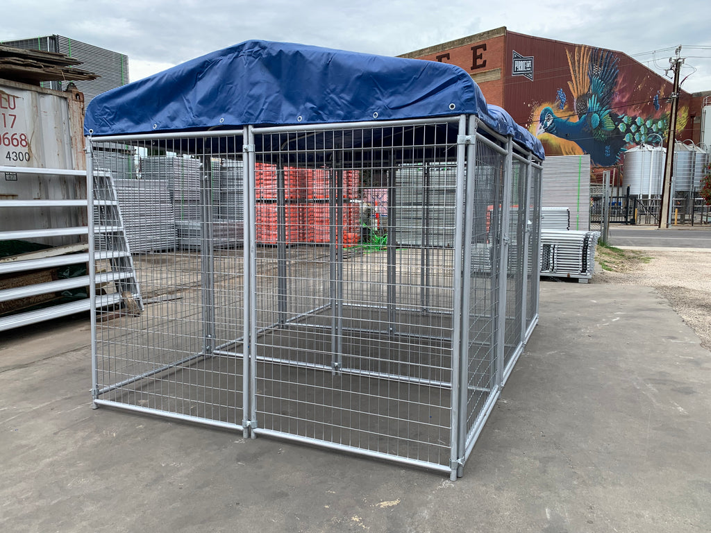3 Bays Heavy-Duty Galvanised Dog Enclosure – 3.6m x 2.4m Fully Roofed | Adelaide
