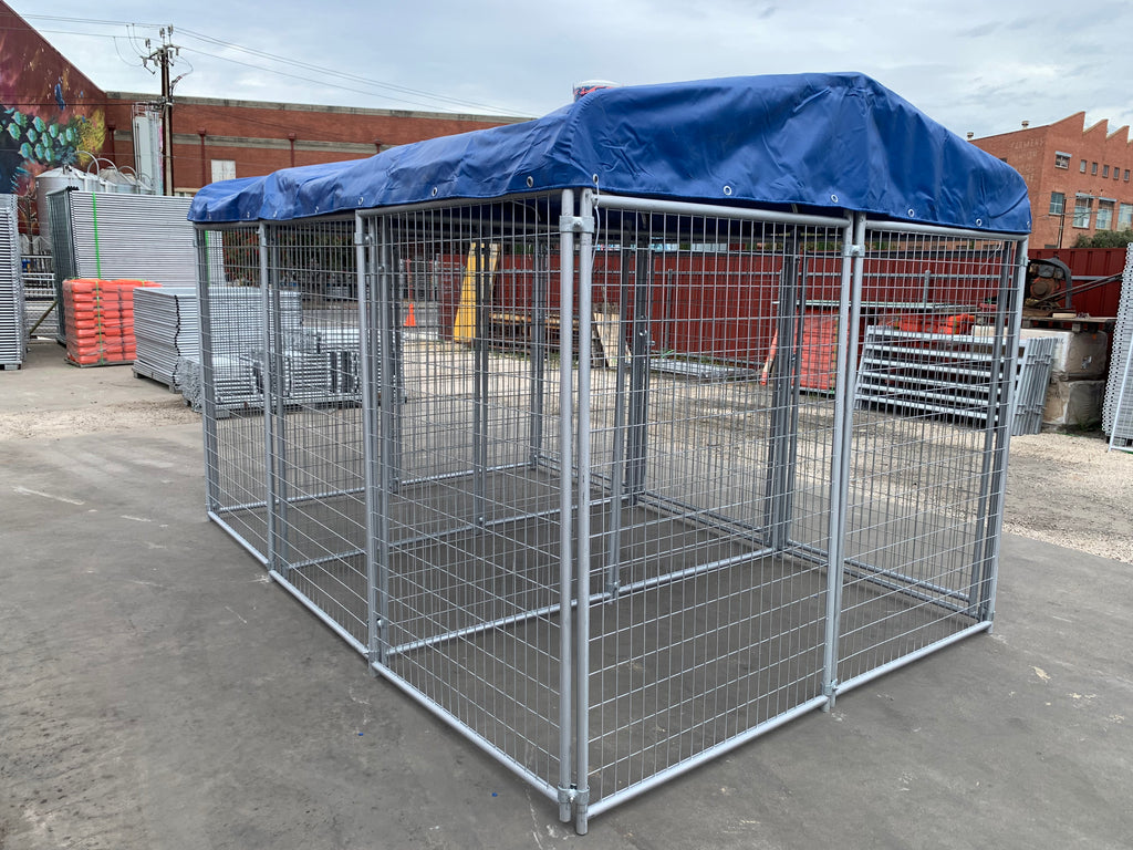 3 Bays Heavy-Duty Galvanised Dog Enclosure – 3.6m x 2.4m Fully Roofed | Adelaide