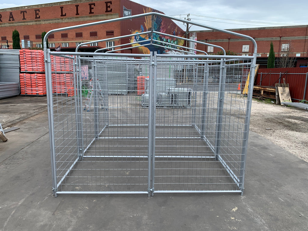 3 Bays Heavy-Duty Galvanised Dog Enclosure – 3.6m x 2.4m With Roof Structure | Adelaide