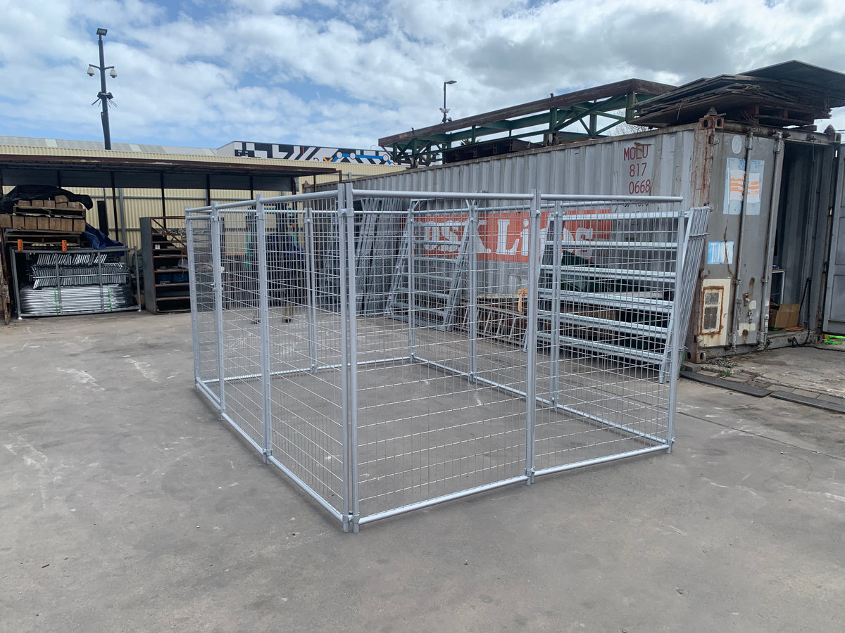 Heavy-Duty Galvanised Dog Enclosure – 3.6m x 2.4m | Adelaide