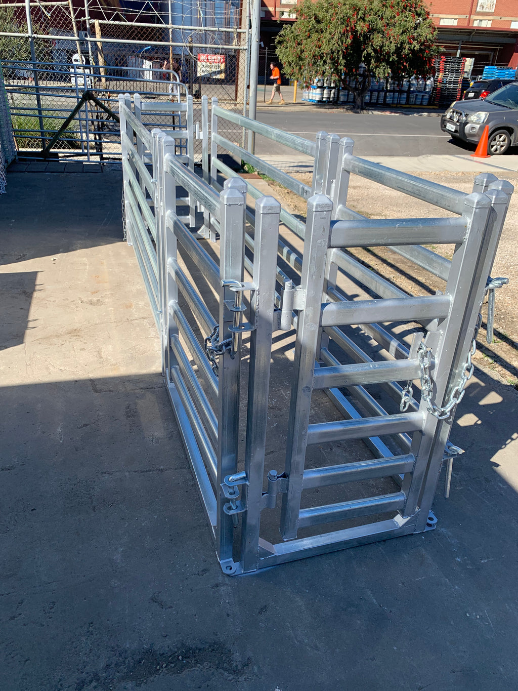 Heavy-Duty Galvanised Sheep Yard Race 0.6m x 3.2m | Adelaide