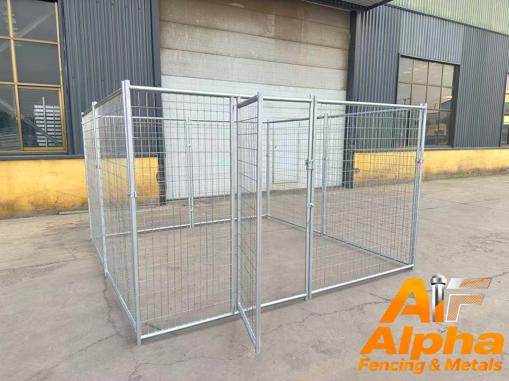 Heavy-Duty Galvanised Dog Enclosure – 3m x 3m | Adelaide