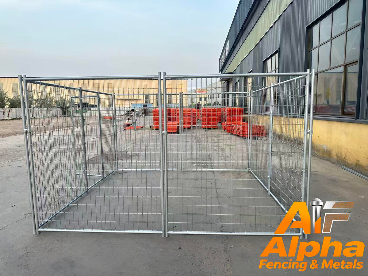 Heavy-Duty Galvanised Dog Enclosure – 3m x 3m | Adelaide