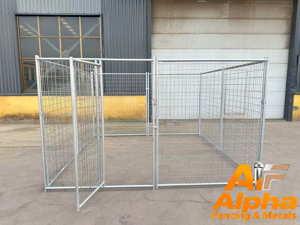 Heavy-Duty Galvanised Dog Enclosure – 3m x 3m | Adelaide