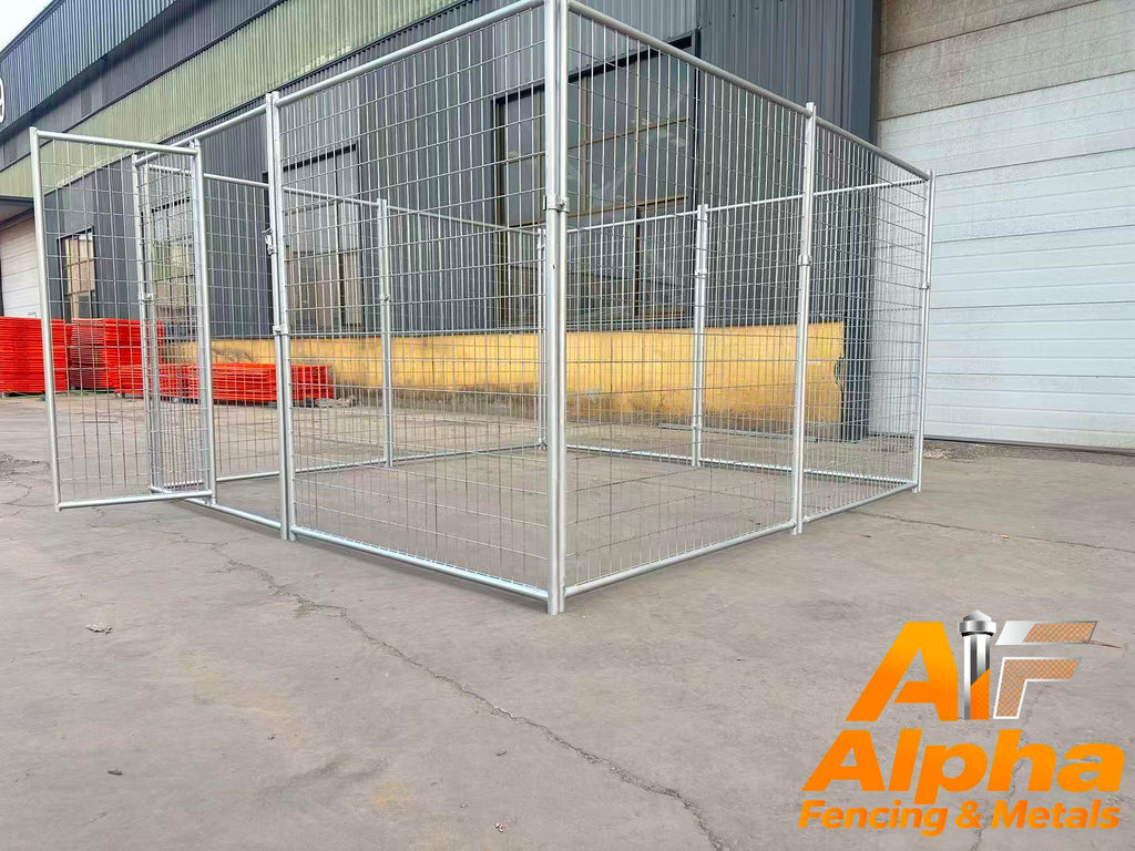 Heavy-Duty Galvanised Dog Enclosure – 3m x 3m | Adelaide