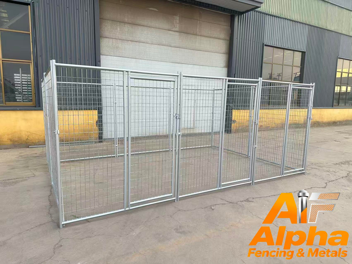 Heavy-Duty Galvanised Dog Enclosure – 4.5m x 3m | Adelaide