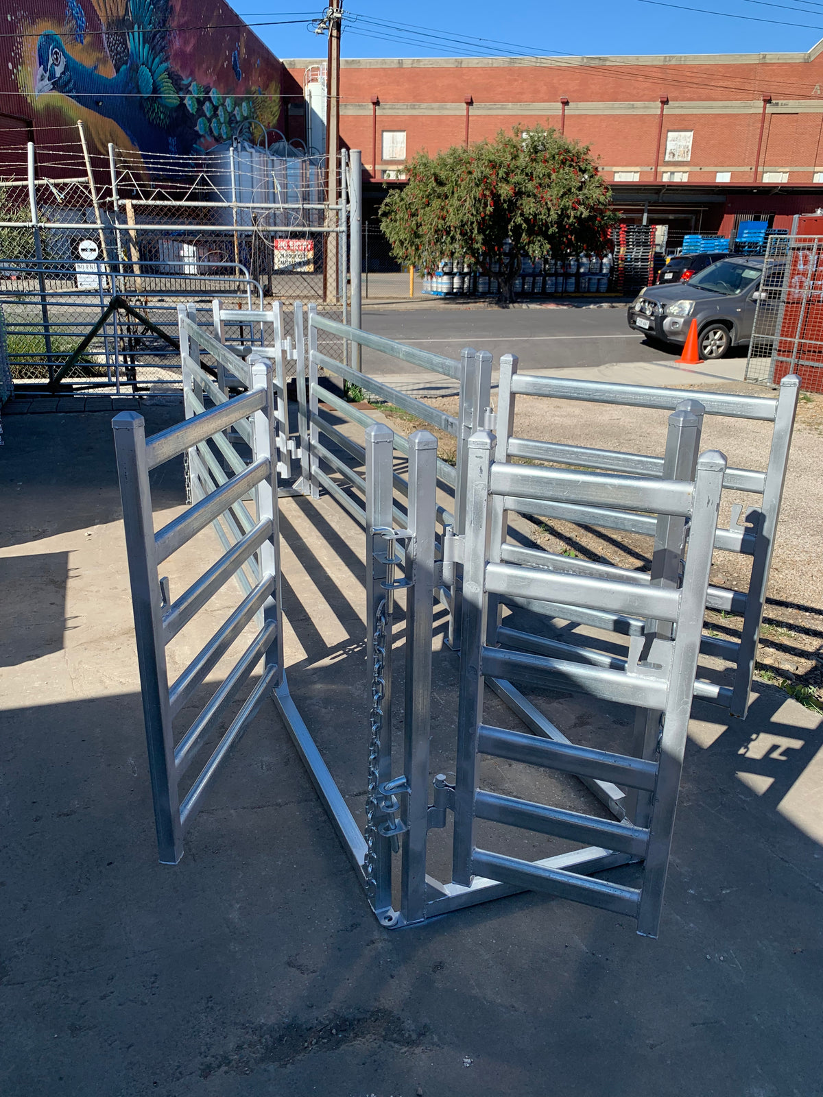 Heavy-Duty Galvanised Sheep Yard Race 0.6m x 3.2m | Adelaide