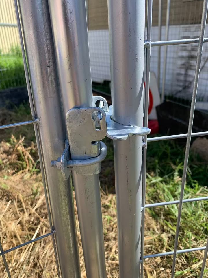 3.6m×2.4m Roofed Heavy‐Duty Galvanised Dog Enclosure