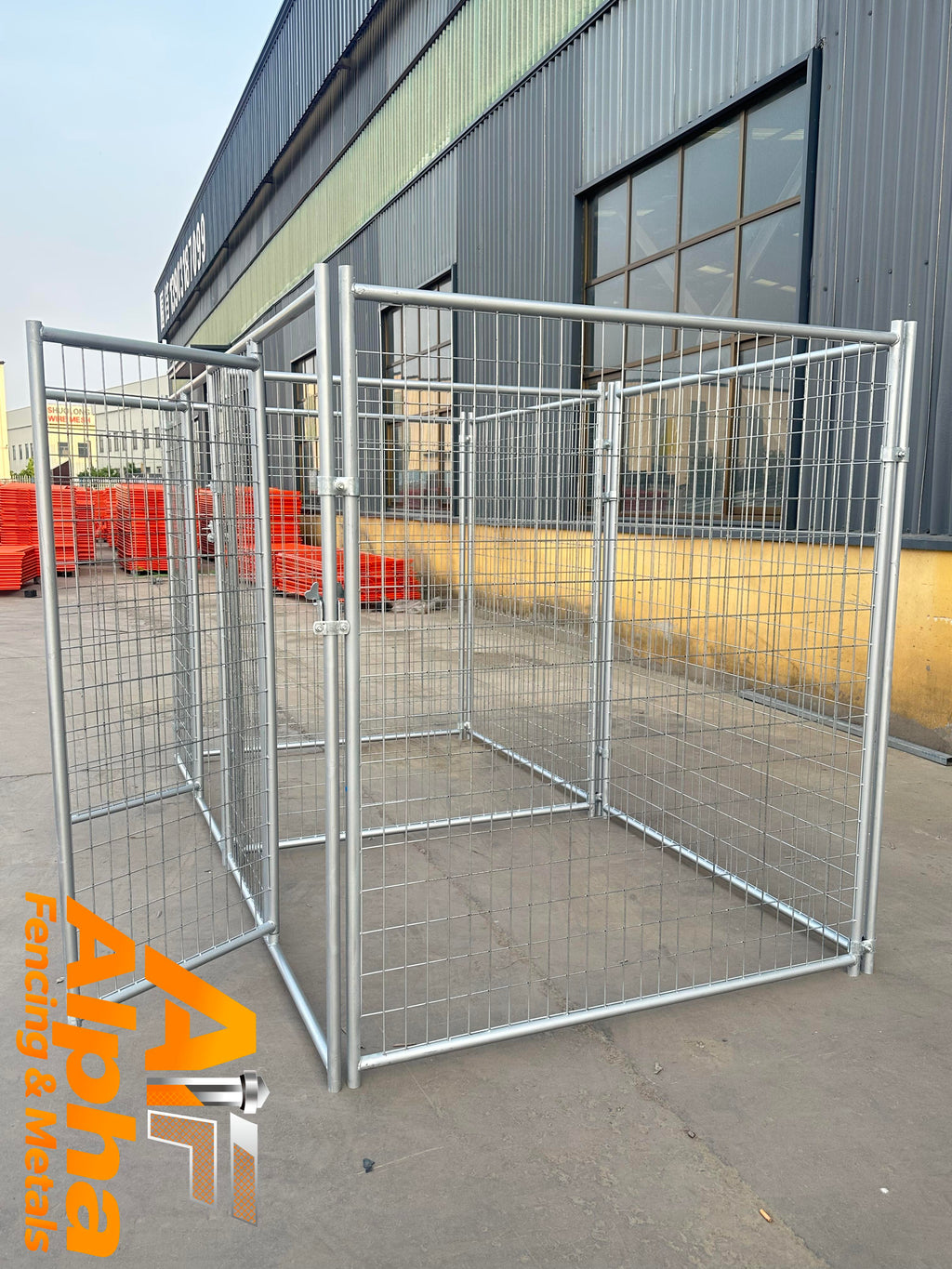 Heavy-Duty Galvanised 2 Bays Dog Enclosure – 3m x 1.5m | Adelaide SA