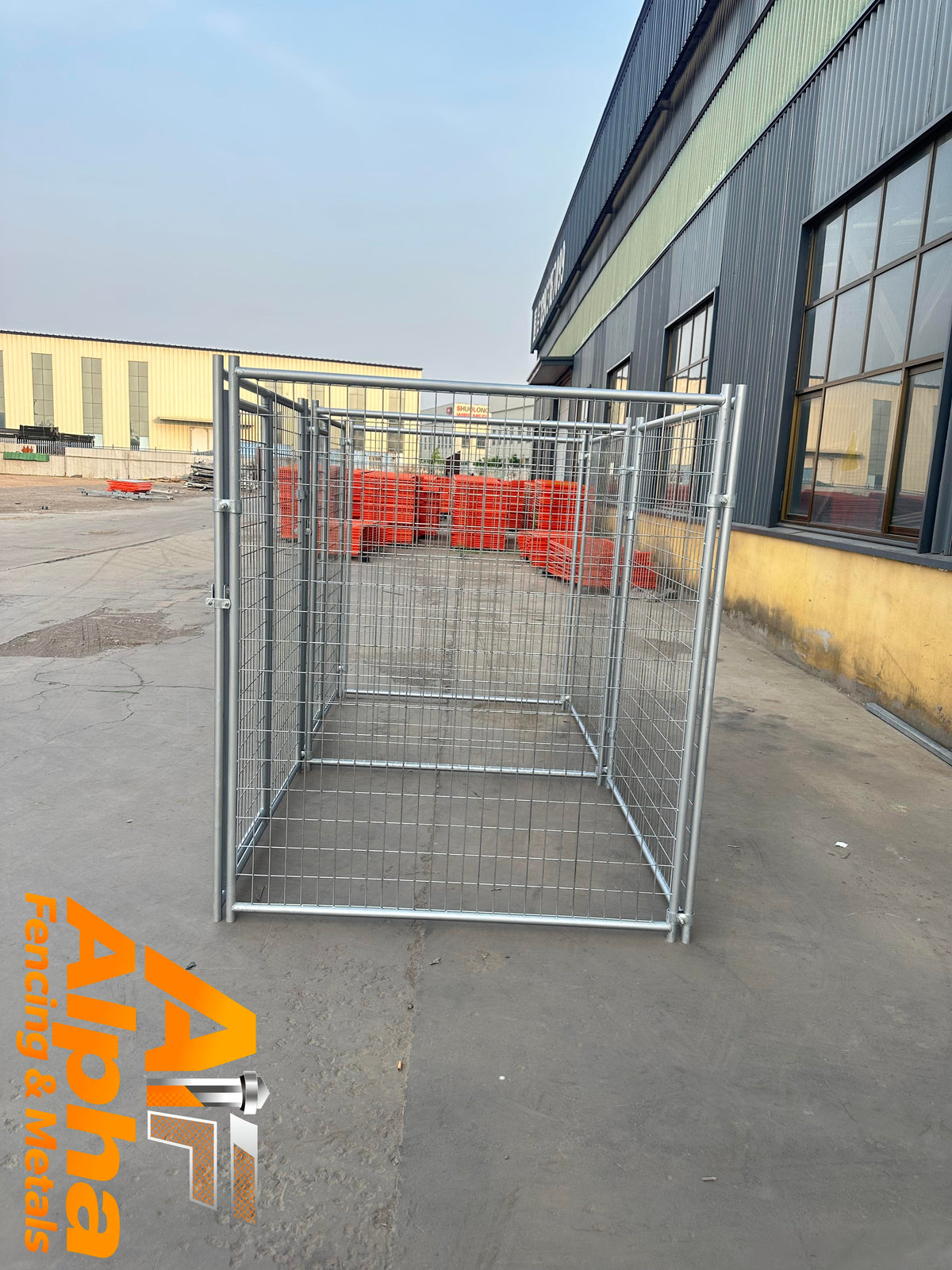 Heavy-Duty Galvanised 2 Bays Dog Enclosure – 3m x 1.5m | Adelaide SA