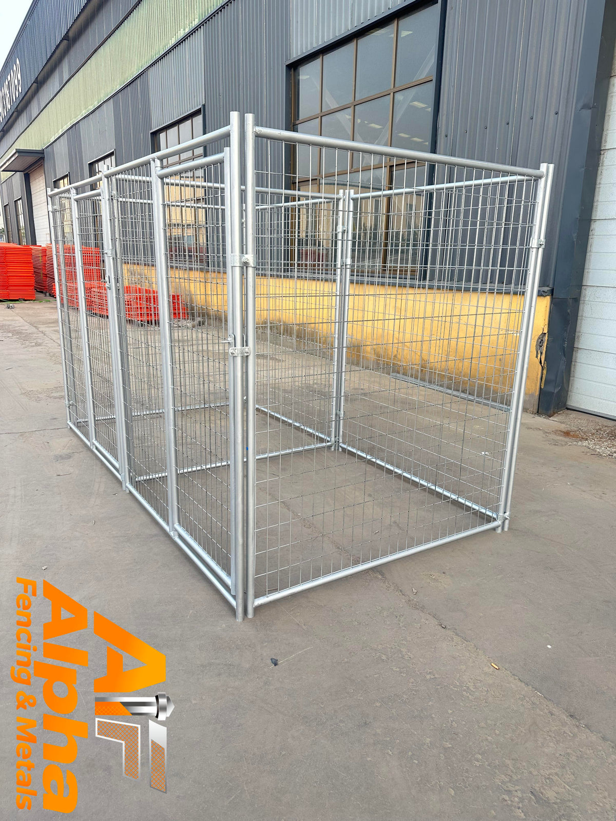 Heavy-Duty Galvanised 2 Bays Dog Enclosure – 3m x 1.5m | Adelaide SA