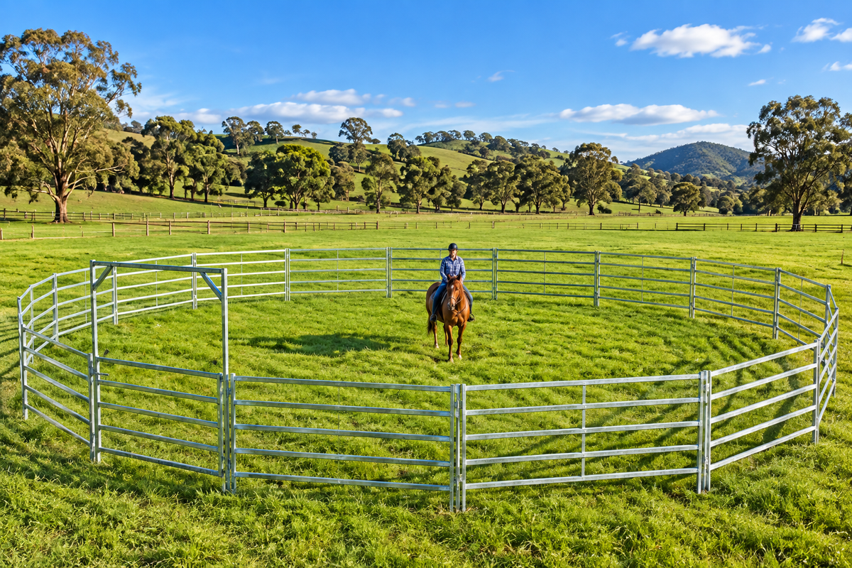 Heavy-Duty Galvanised 20M Round Horse Yard – $1,999 | Adelaide