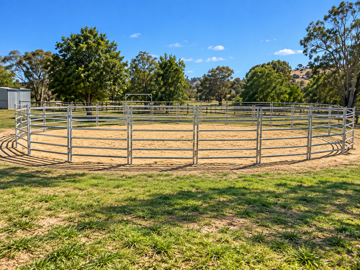 Heavy-Duty Galvanised 20M Round Horse Yard – $1,999 | Adelaide