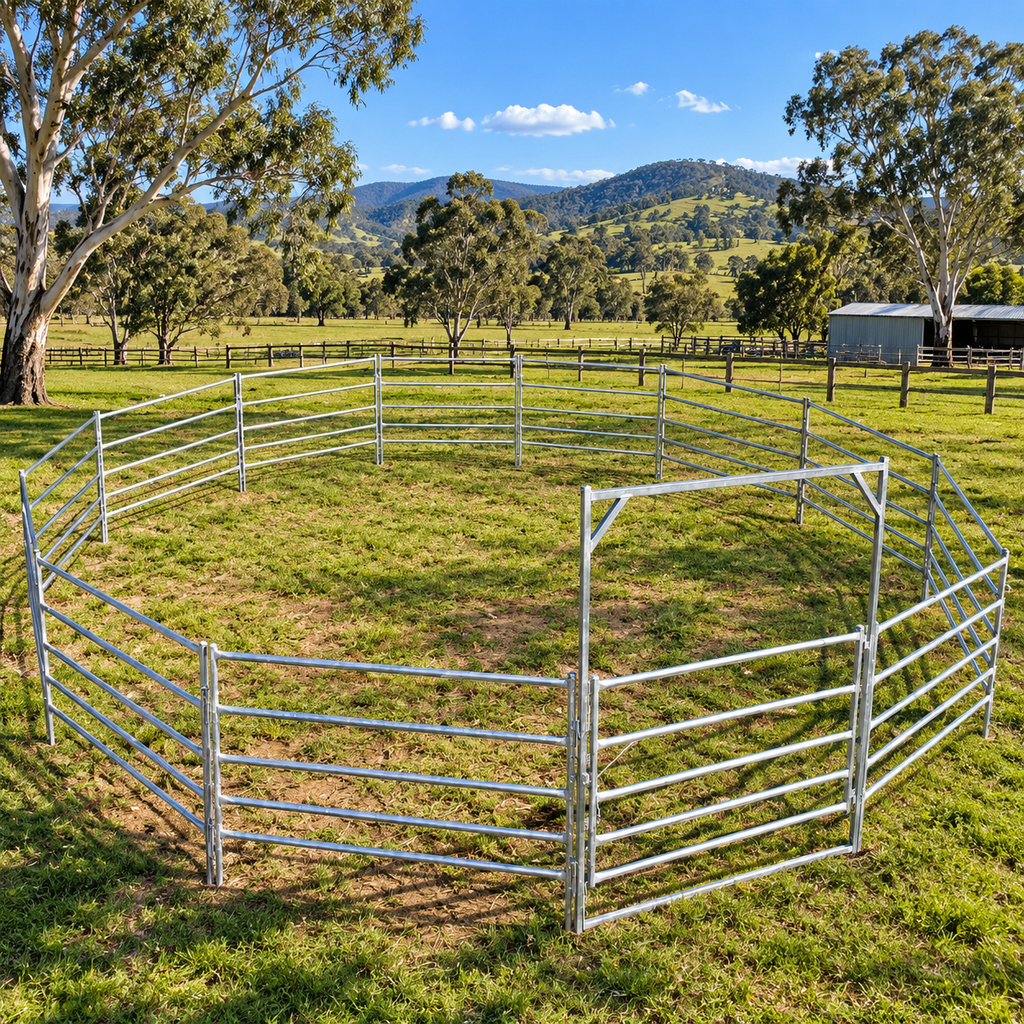 Heavy-Duty Galvanised 15M Round Horse Yard – $1,499 | Adelaide