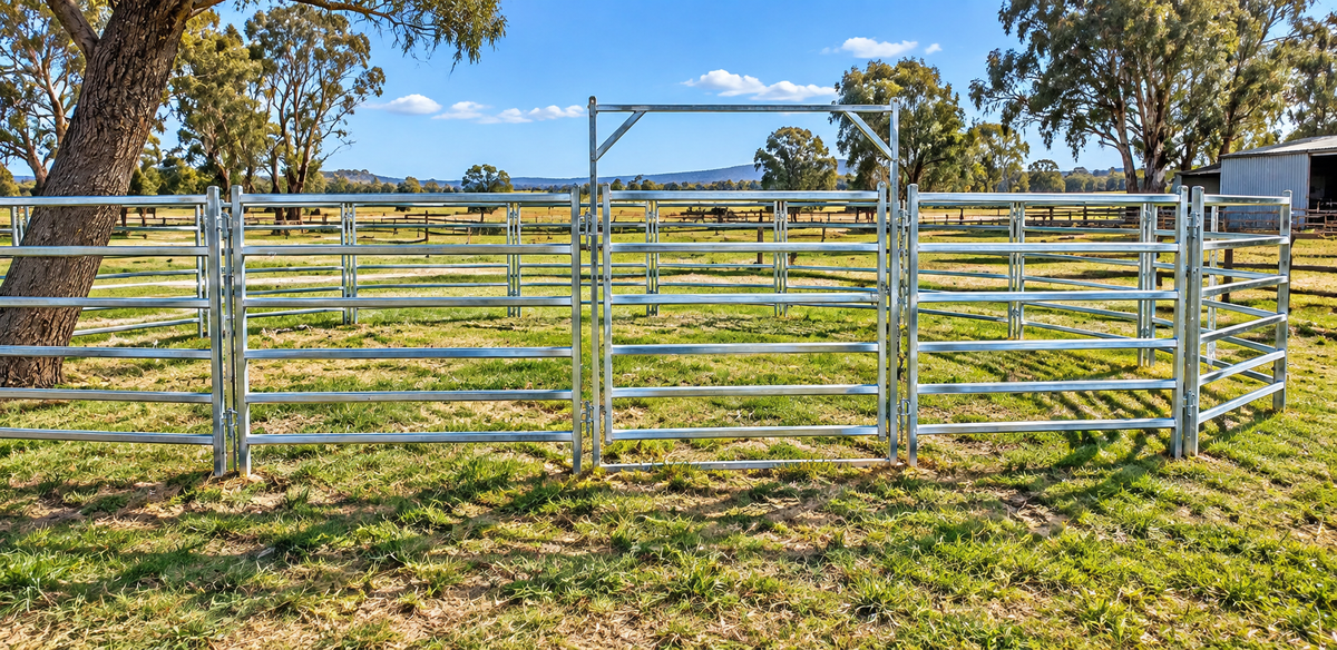Heavy-Duty Galvanised Horse Yard Panels | Adelaide