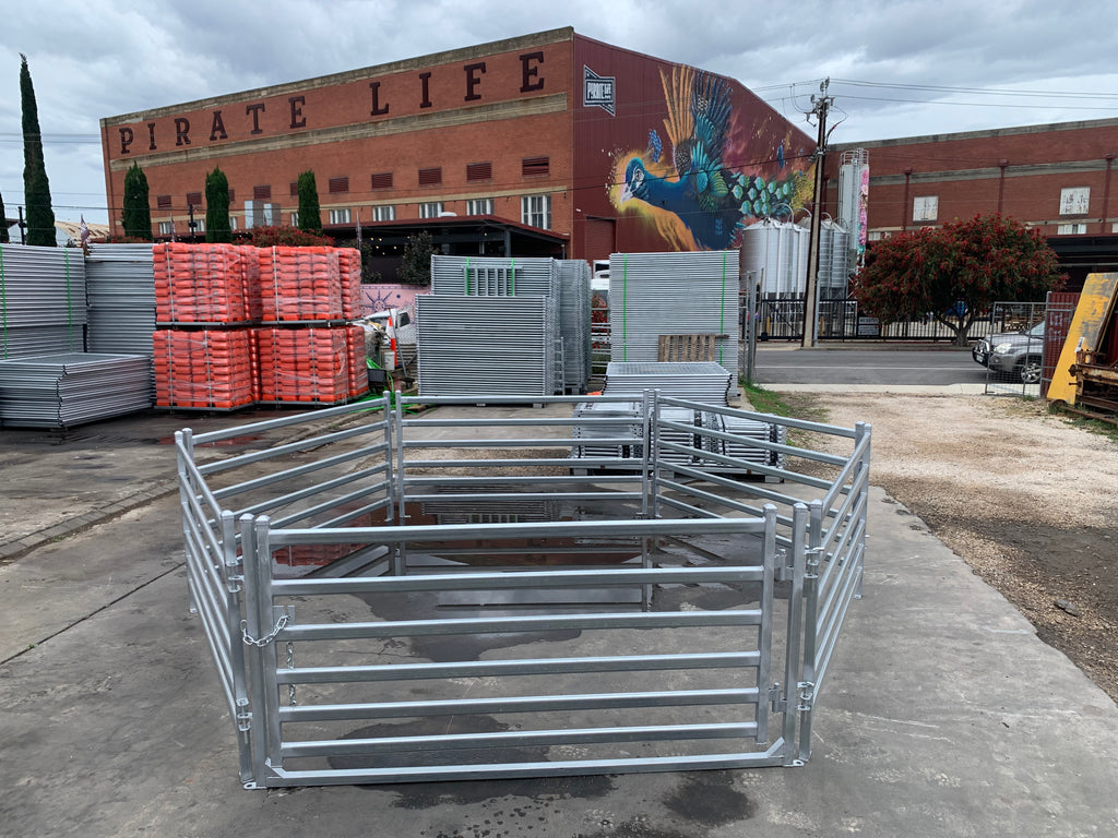 Round Sheep Yard – 5 Panels & 1 Gate | Galvanised Sheep Yard & Sheep Panels Adelaide