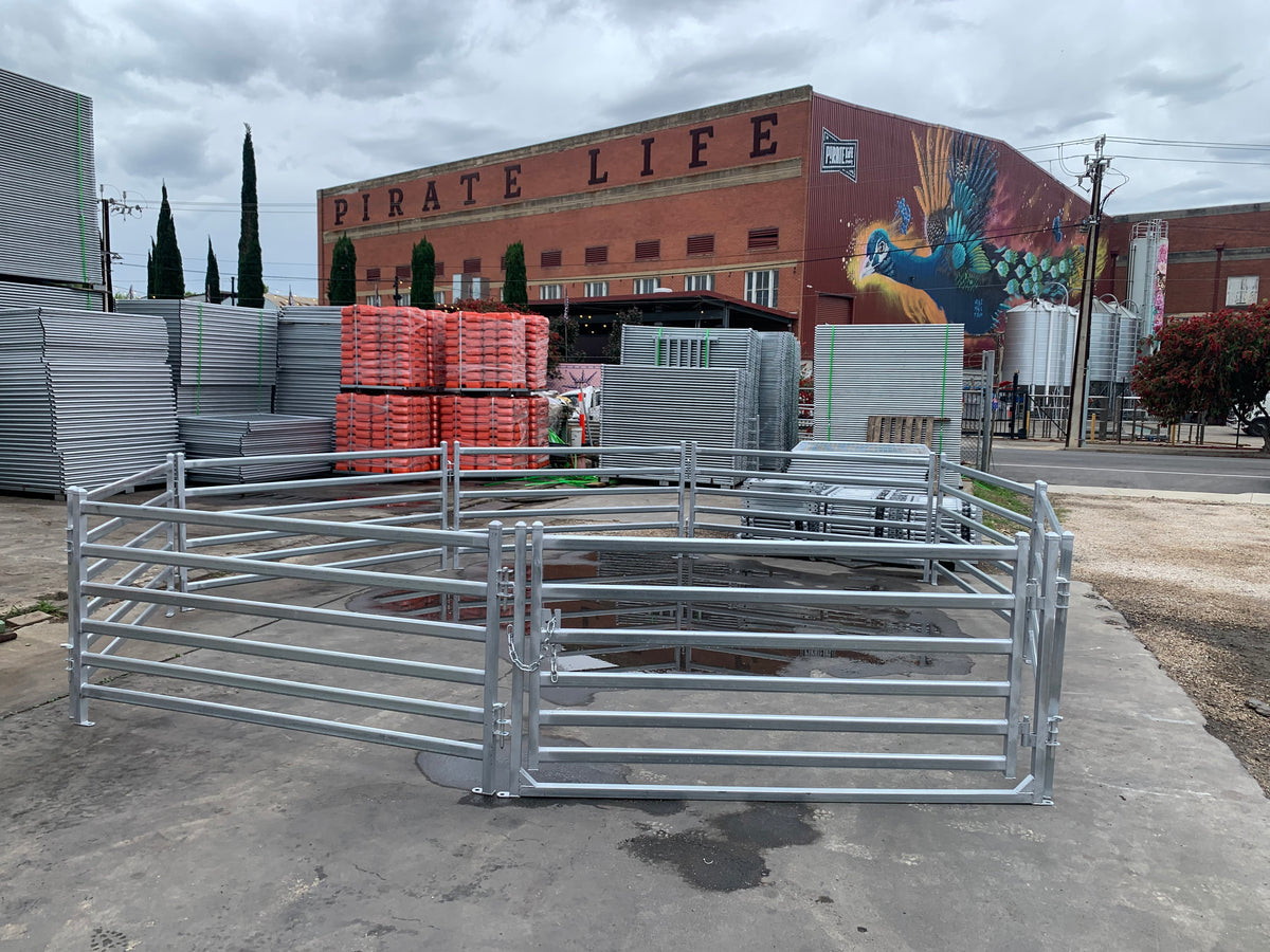 Round Sheep Yard – 7 Panels & 1 Gate | Galvanised Sheep Yard & Sheep Panels Adelaide