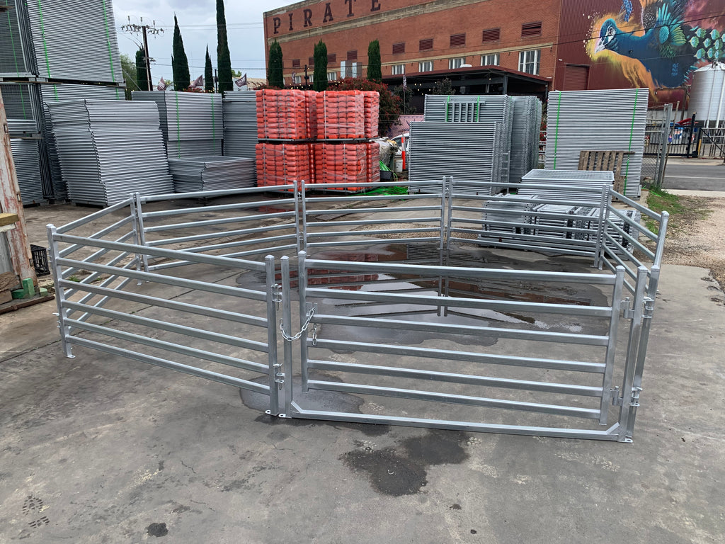 Round Sheep Yard – 7 Panels & 1 Gate | Galvanised Sheep Yard & Sheep Panels Adelaide