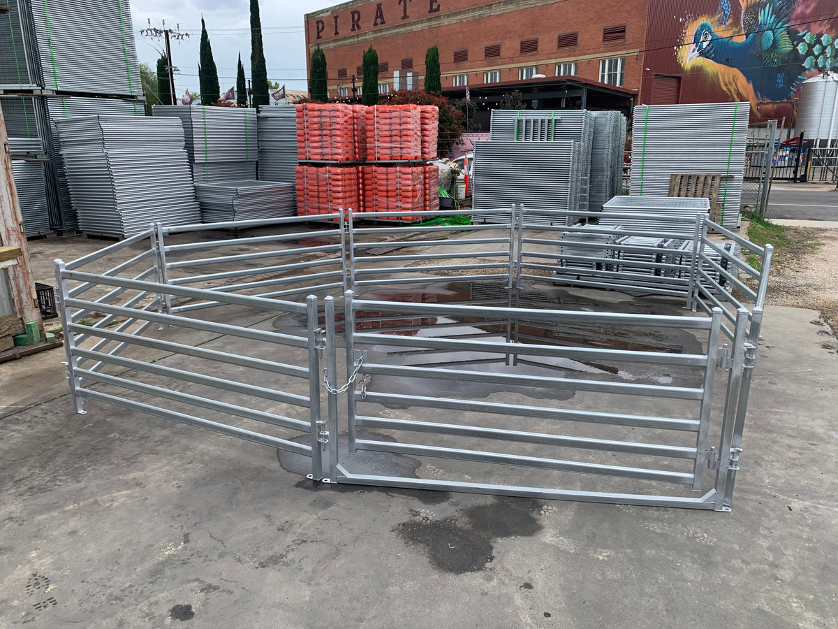 Round Sheep Yard – 7 Panels & 1 Gate | Galvanised Sheep Yard & Sheep Panels Adelaide