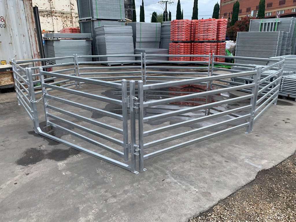 Round Sheep Yard – 7 Panels & 1 Gate | Galvanised Sheep Yard & Sheep Panels Adelaide