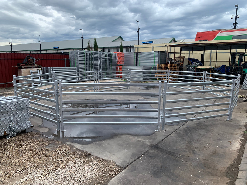 Round Sheep Yard – 9 Panels & 1 Gate | Galvanised Sheep Yard & Sheep Panels Adelaide