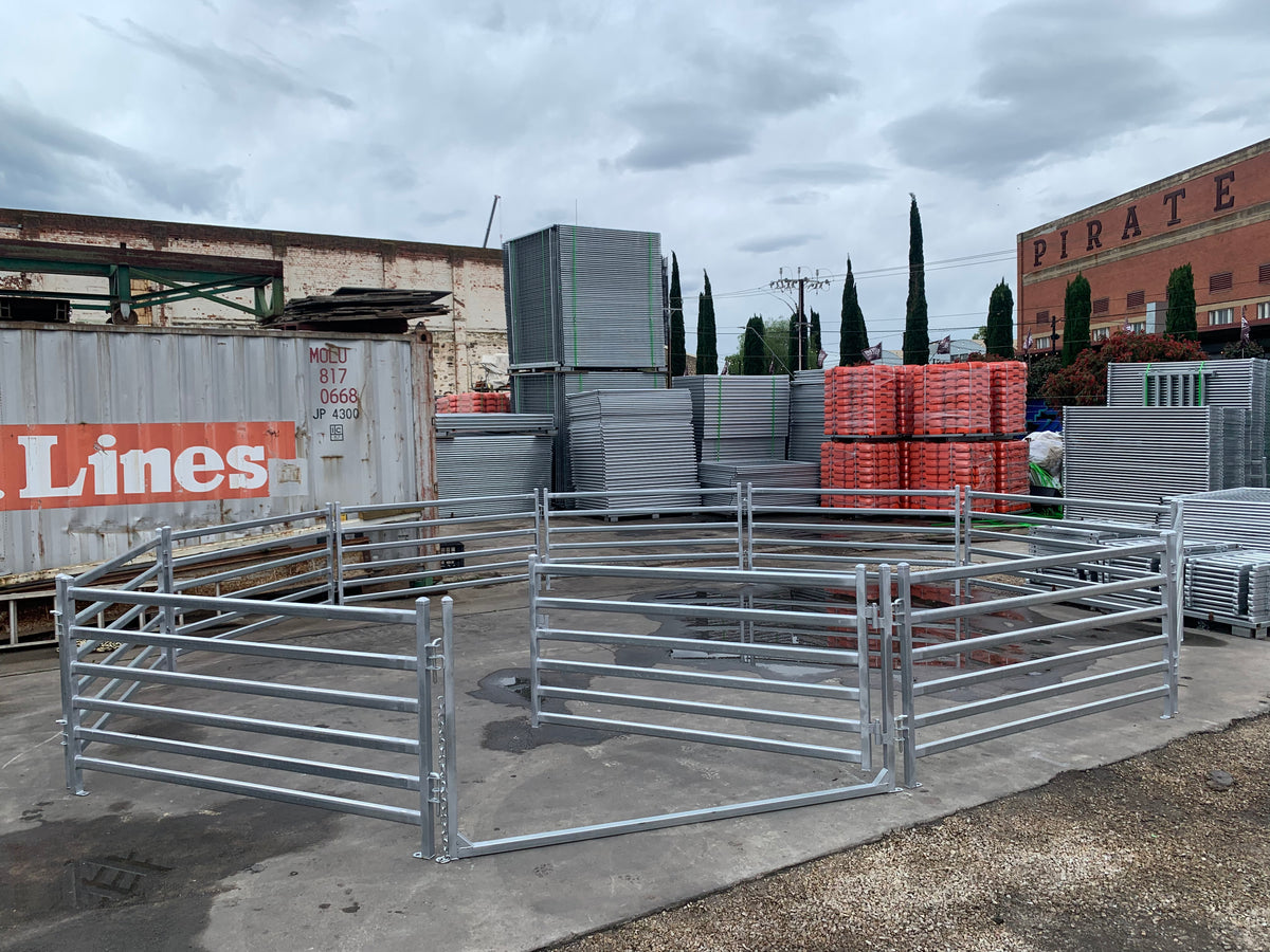 Round Sheep Yard – 9 Panels & 1 Gate | Galvanised Sheep Yard & Sheep Panels Adelaide
