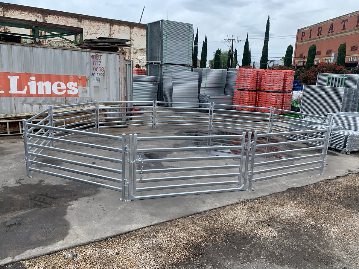 Round Sheep Yard – 9 Panels & 1 Gate | Galvanised Sheep Yard & Sheep Panels Adelaide