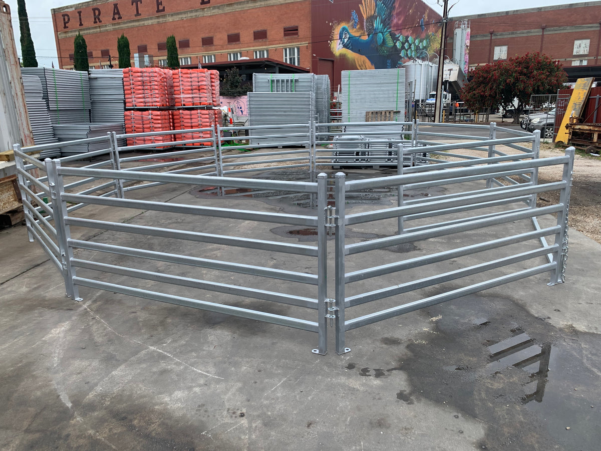 Round Sheep Yard – 9 Panels & 1 Gate | Galvanised Sheep Yard & Sheep Panels Adelaide