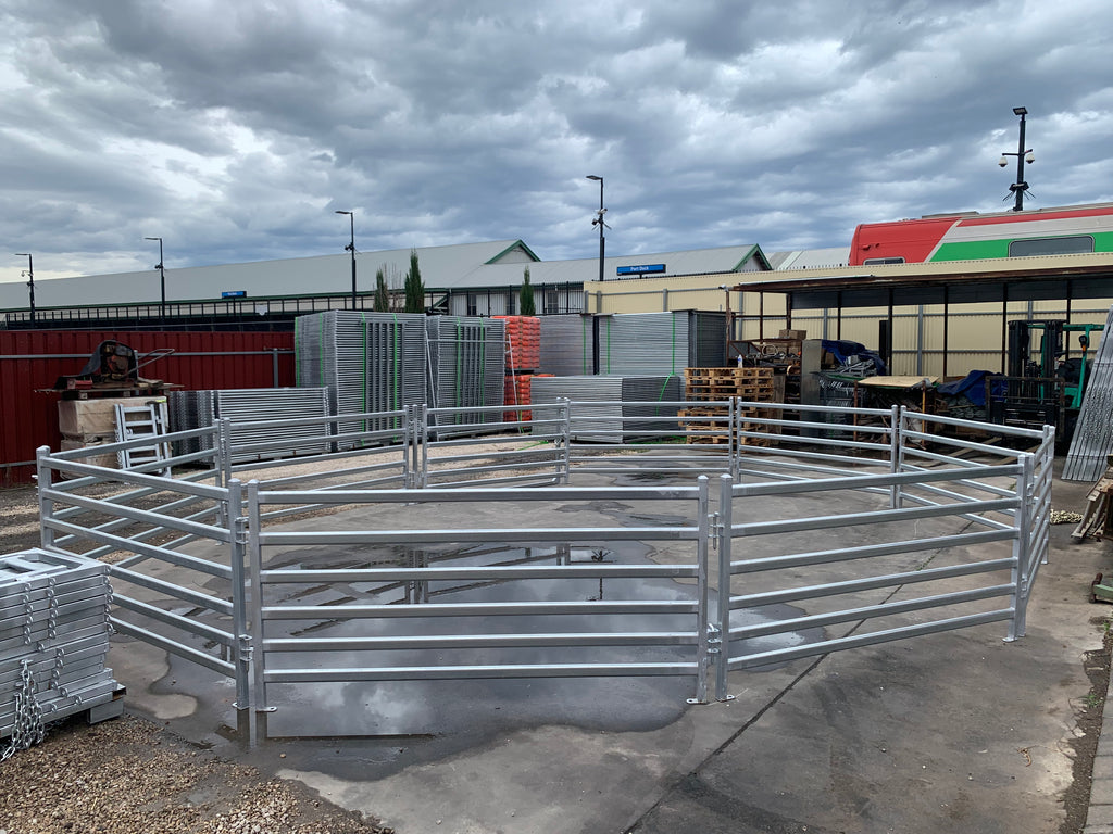 Round Sheep Yard – 9 Panels & 1 Gate | Galvanised Sheep Yard & Sheep Panels Adelaide