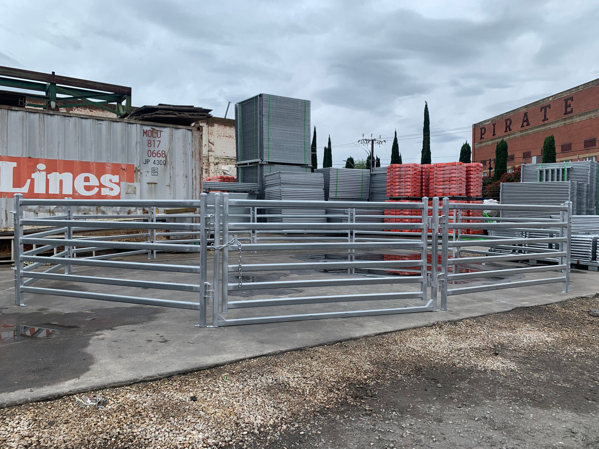 Round Sheep Yard – 9 Panels & 1 Gate | Galvanised Sheep Yard & Sheep Panels Adelaide