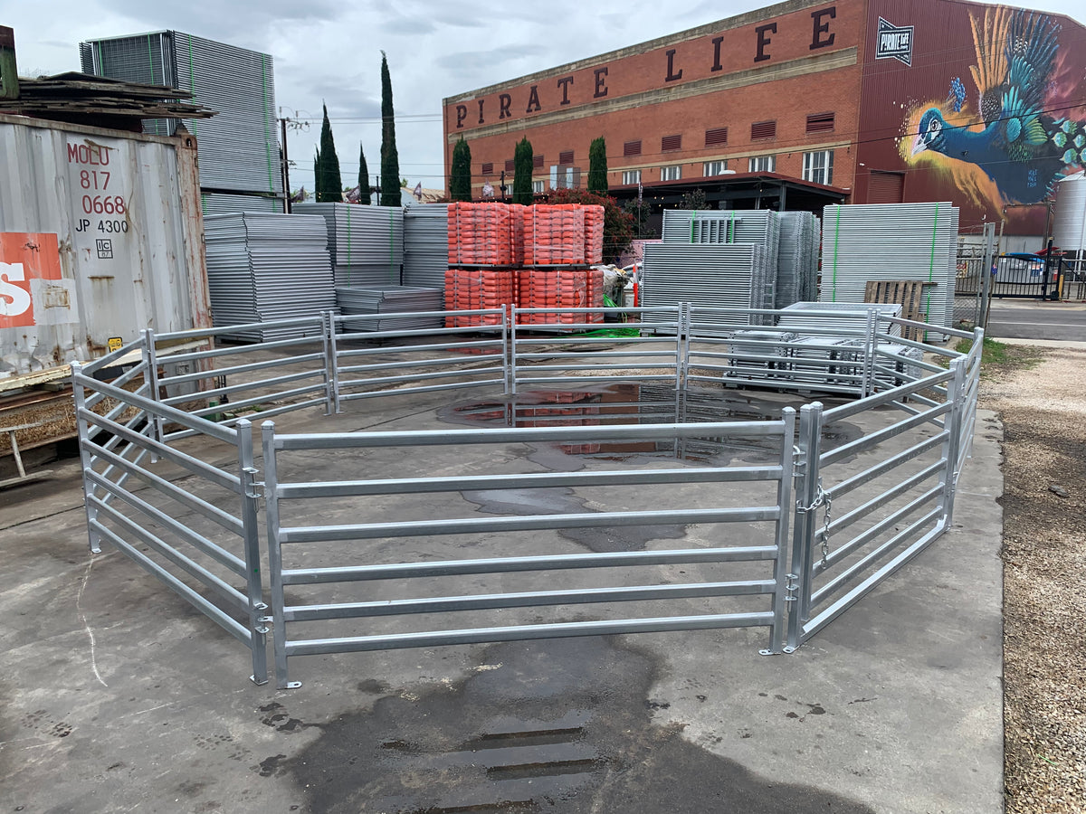 Round Sheep Yard – 9 Panels & 1 Gate | Galvanised Sheep Yard & Sheep Panels Adelaide