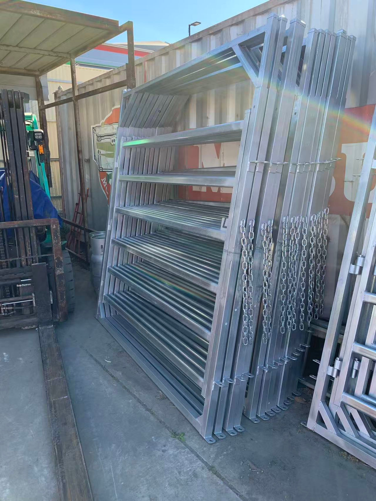 Heavily Galvanised Cattle Yard Gate