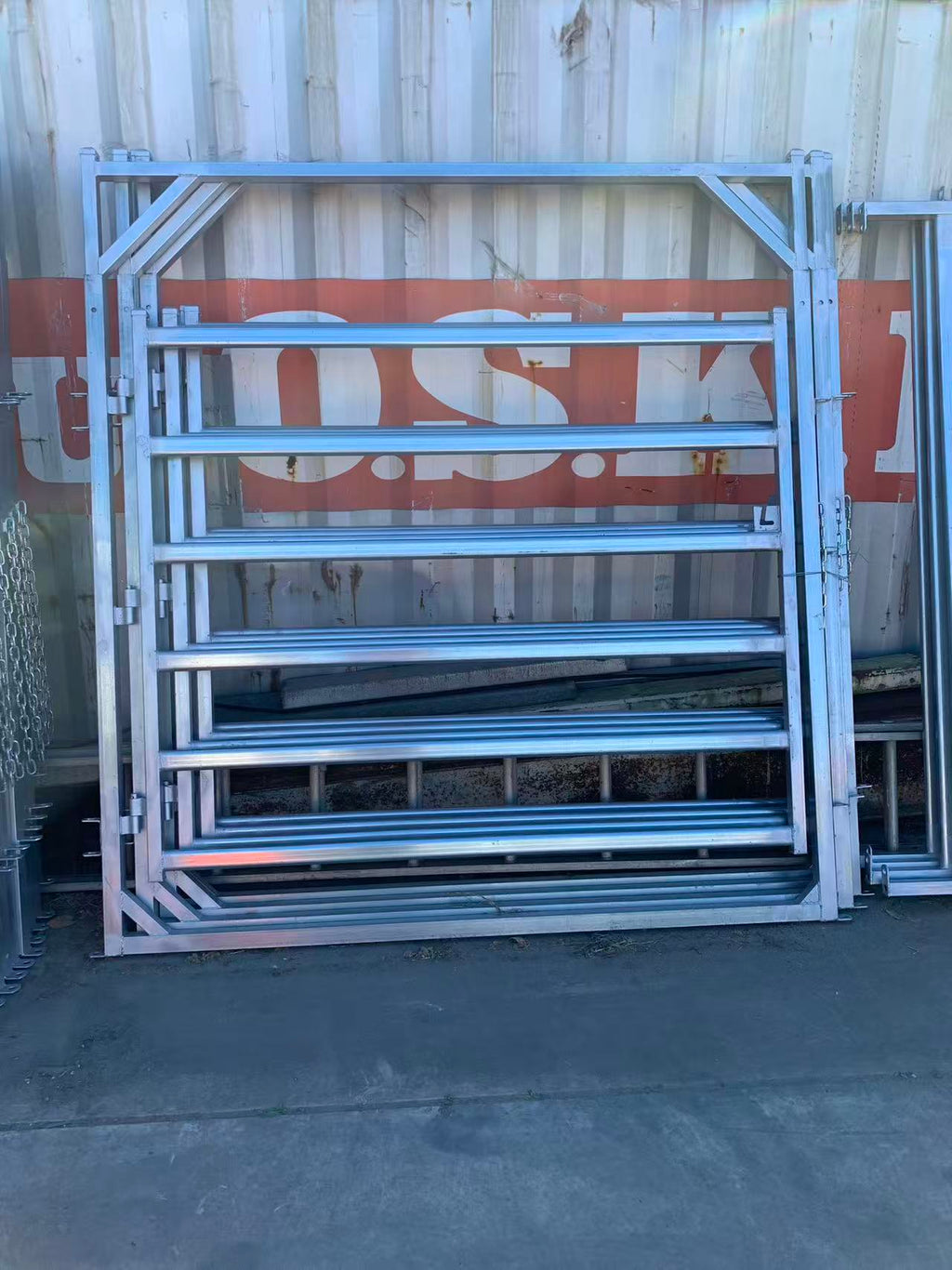 Heavily Galvanised Cattle Yard Gate